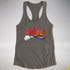 Believe Progress Pride LGBTQ Jingle Bell Racerback Tank - Dark Grey